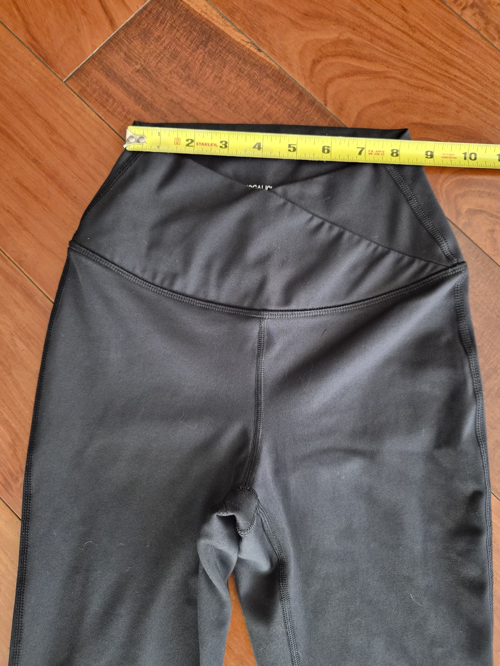 Yogalicious Lux Black Crossover High Waist Flare Leggings Pants XS - Picture 2 of 13